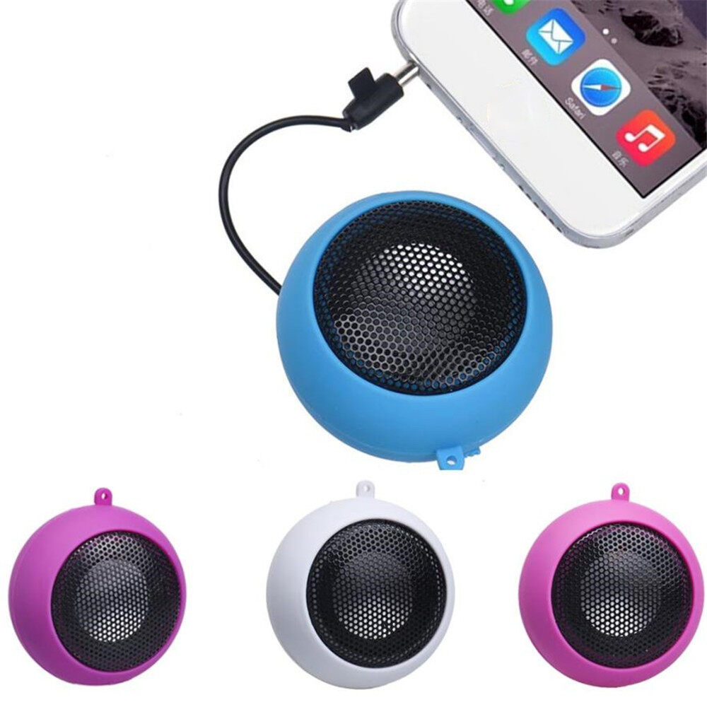 Music Player for Phone PC Mini 3.5mm Jack Wired Amplifier Bluetooth Hamburger Speaker Sound Box