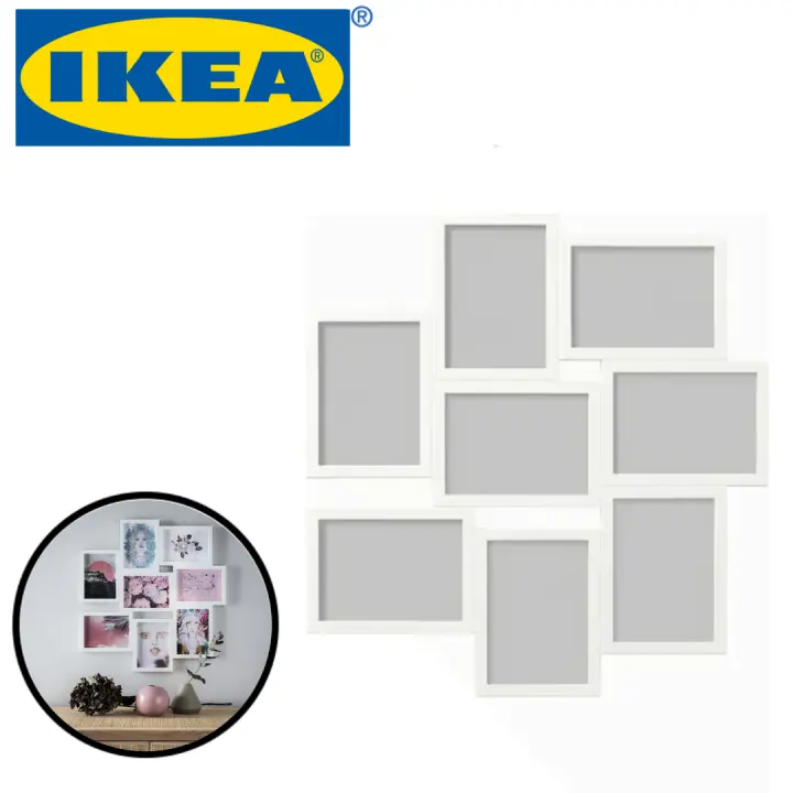 Ikea Vaxbo 8pcs Collage Frame Photo 13cm X 18cm Contemporary Photo Frame Portrait Landscape Decor For House Office Restaurant Airbnb Photo Frame Frame Gambar Bingkai Gambar Frame Picture Bingkai Lazada