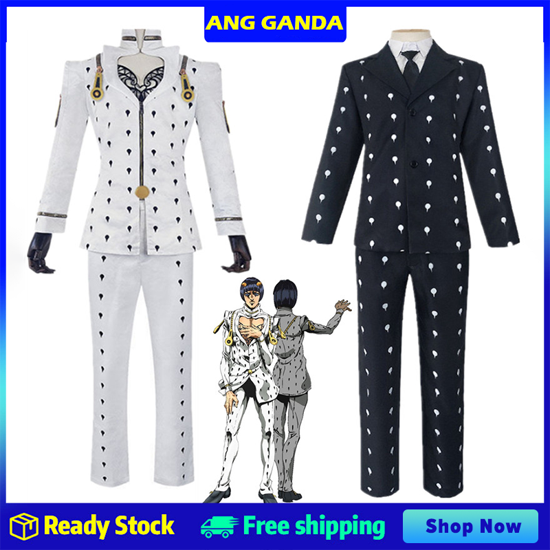 Anime JoJo‘s Bizarre Adventure Bruno Bucciarati Cosplay Costume Black
