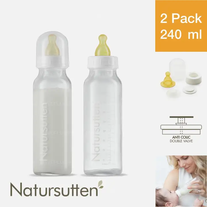 glass baby bottles natural rubber