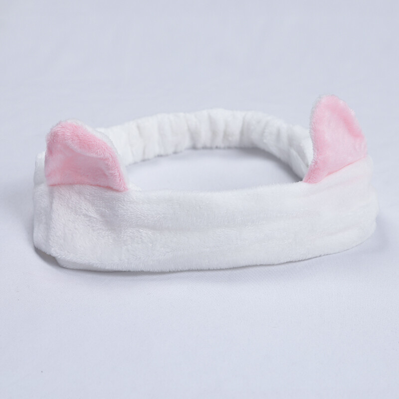 New Cute Rabbit Ear Face Wash Hair Band Korean Plush Headband