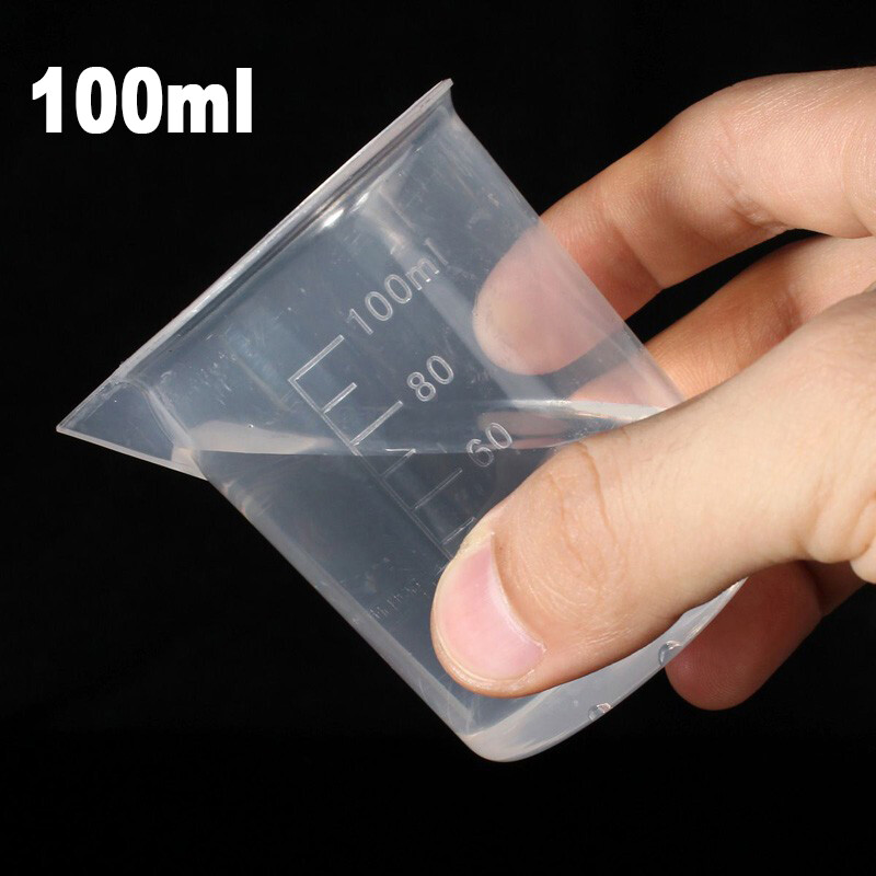 1 Chiếc Bình Đo Lường Bằng Nhựa 100Ml Cốc Đo Lường Dụng Cụ Phòng Thí Nghiệm Nhà Bếp Bề Mặt Chia Độ
