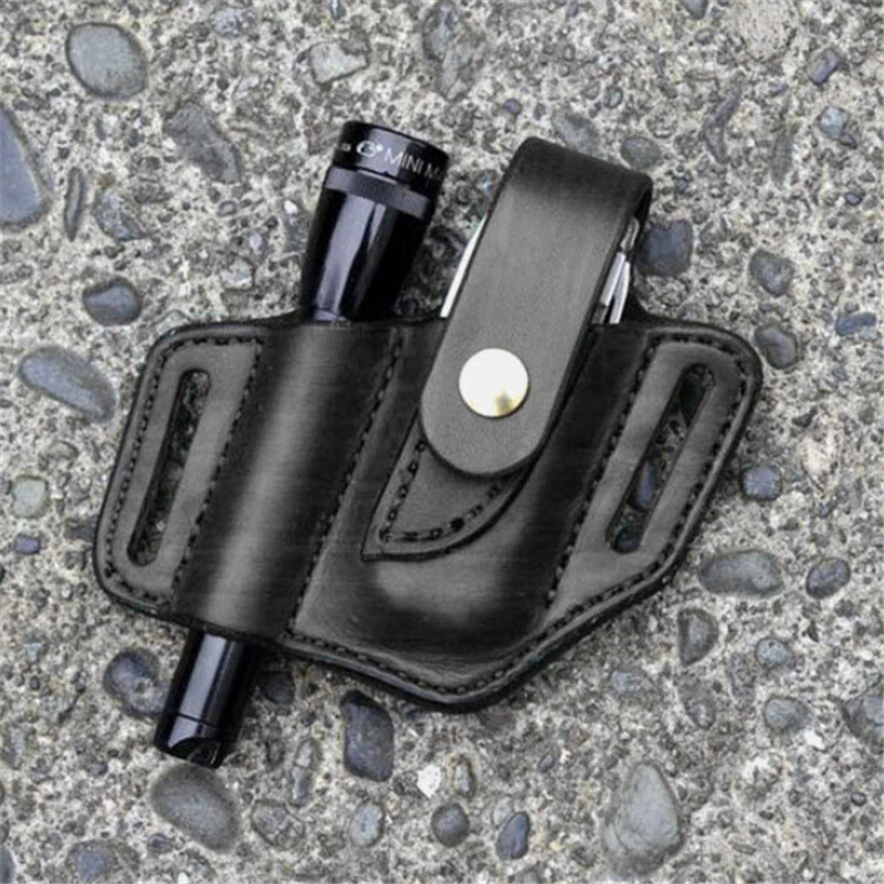 YANAO PU Leather Tactical Multifunction Belt Tool Pouch EDC Tool Storage Bag Pouch