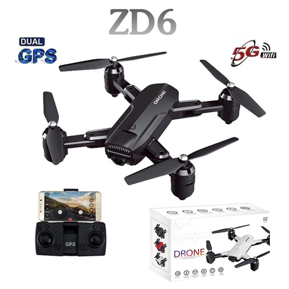 Imperative Pensive Striped 5G GPS 5.0GHz radio WIFI FPV 4K HD Camera Wide-angle Optical-Flow Foldable  Drone ZD6 | Lazada