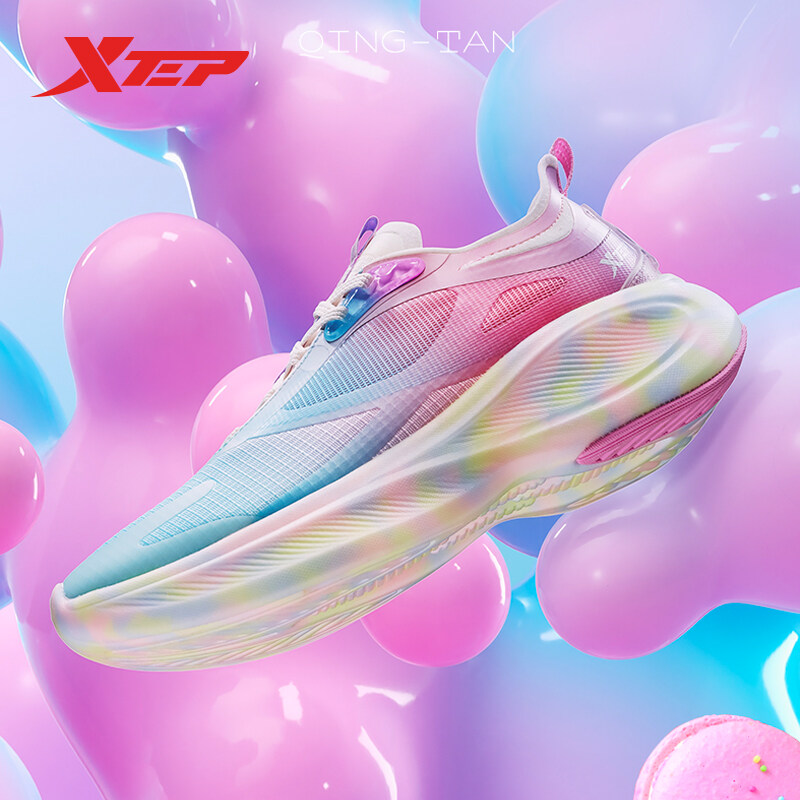 Xtep W [dynamic Foam-Macaron] Giày chạy bộ nữ Giày thể thao nhẹ thoáng khí 878118110041