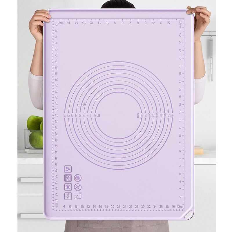 Silicone Mat 70*70 100*80 Thick Non-Stick Pastry Baking Mat Dough Rolling Pad Dough Kneading Board Bakeware Utensils For Kitchen