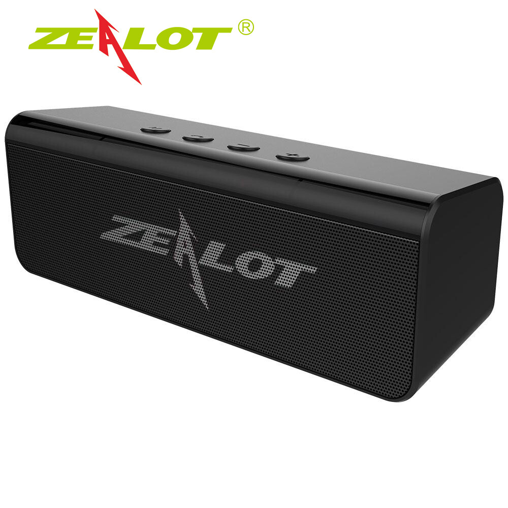 Zealot S31 Boombox Portable Bluetooth 5.0 Speaker 3D HIFI Stereo Wireless Speaker for All Smart Phone Support TF card,usb Pen Drive