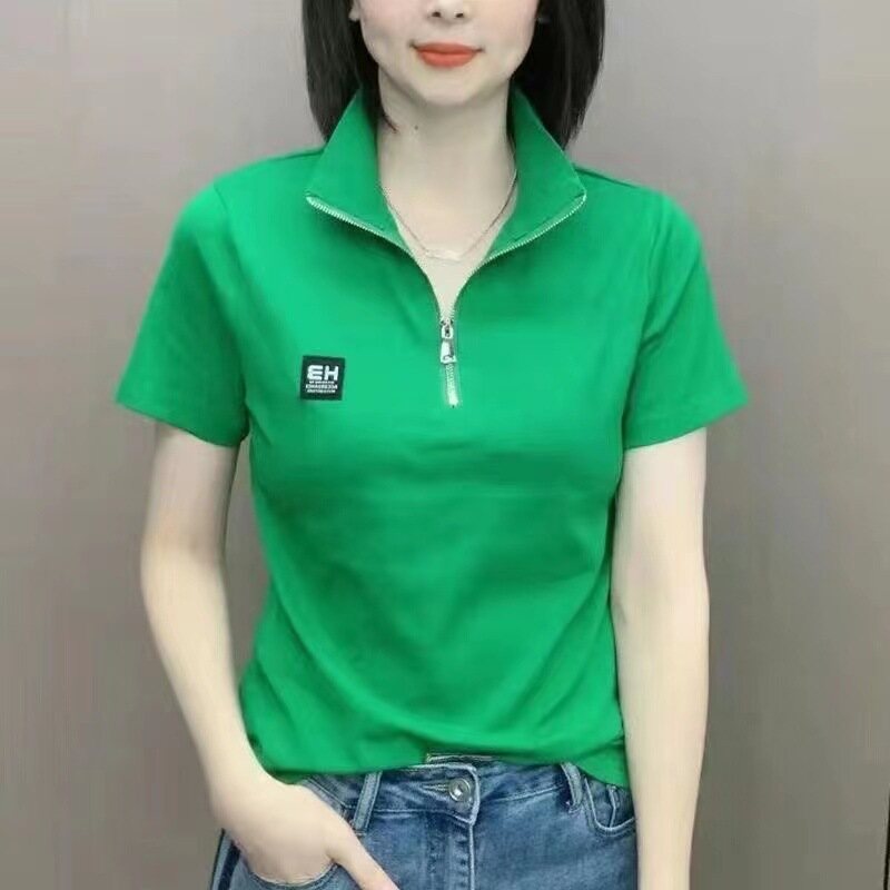 Women's Summer T-shirt Slim Short Sleeve Top