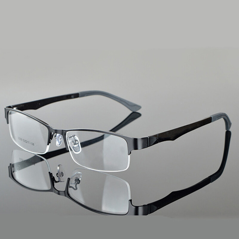 Half Metal Women Glasses Frame Men Eyeglasses Frame Vintage Square Clear Glasses Optical Spectacle Frame spectacles TR90 Leg