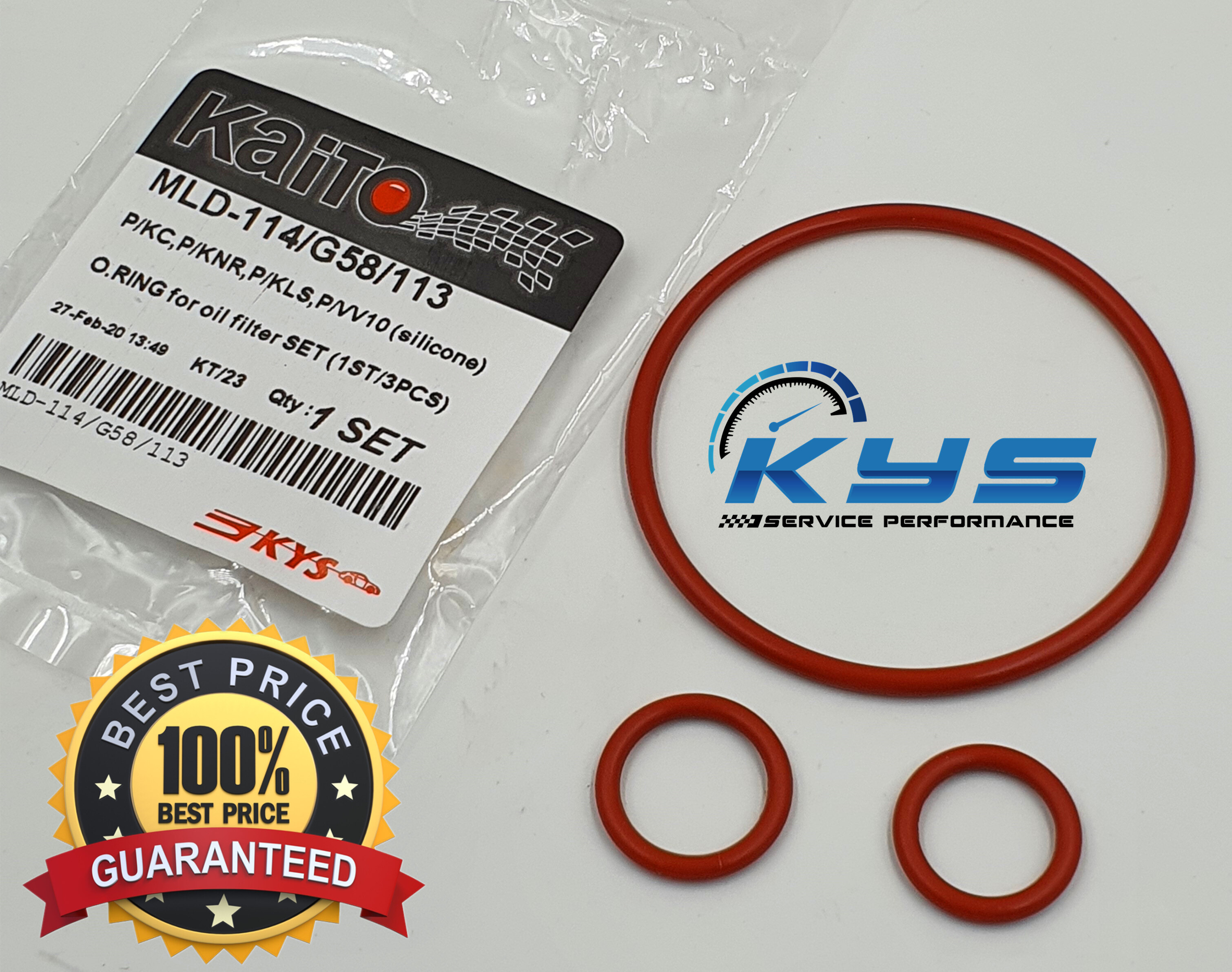 KAITO Genuine OIL FILTER O.RING/RUBBER silicone PERODUA KANCIL
