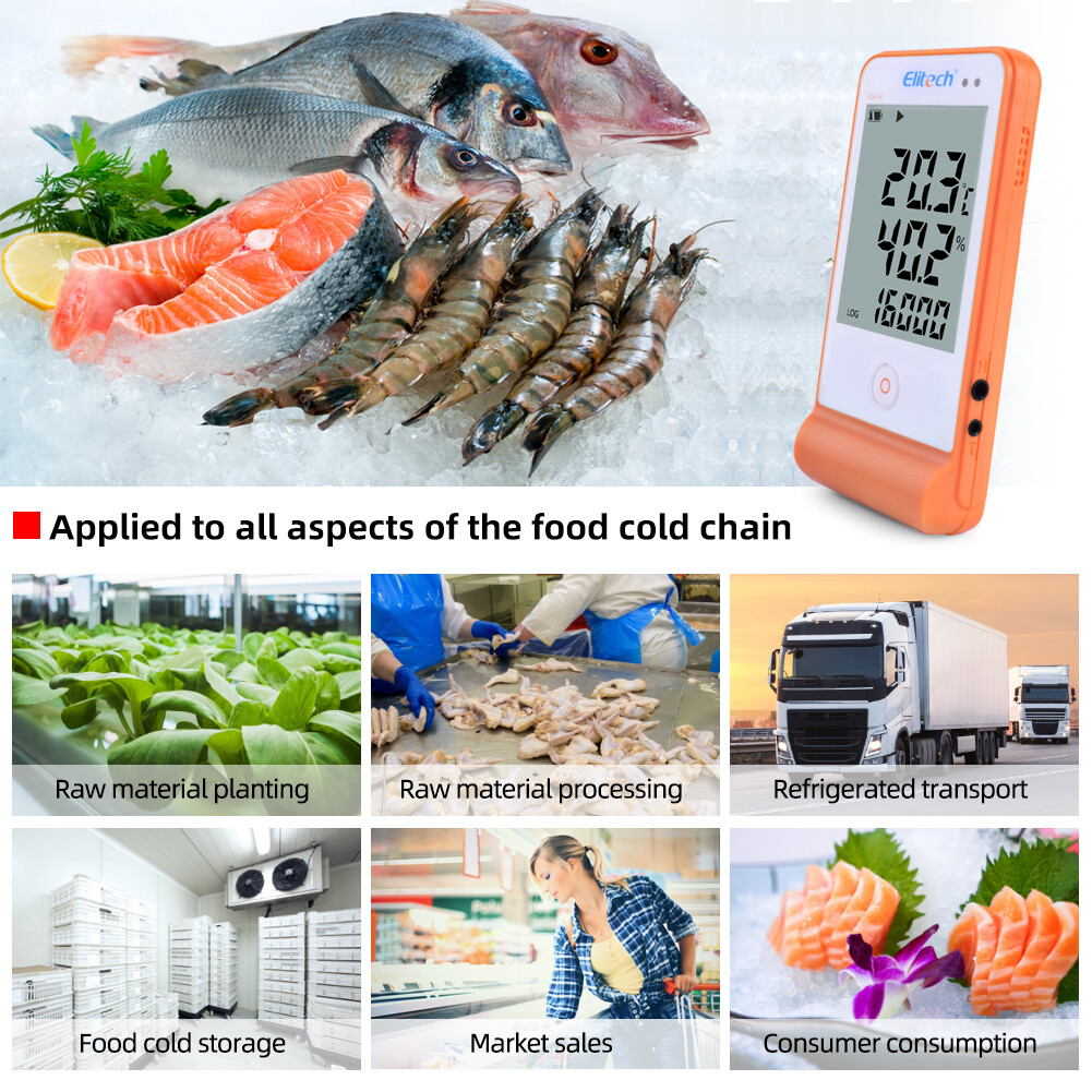 Yieryi GSP-6 màn hình lớn nhiệt độ độ ẩm máy ghi dữ liệu thăm dò âm thanh và ánh sáng báo động