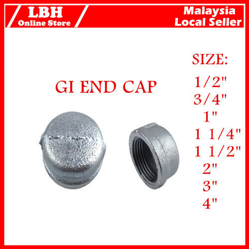 LBH GI FITTING Galvanised End Cap 1/2