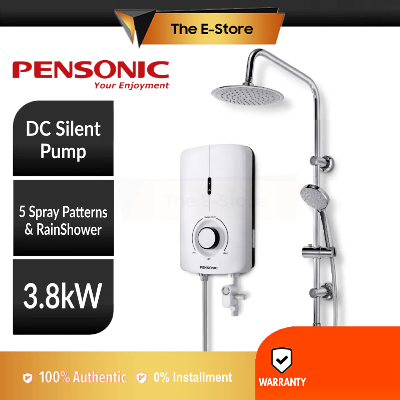 Pensonic Inverter DC Pump Water Heater with Rain Shower PWH