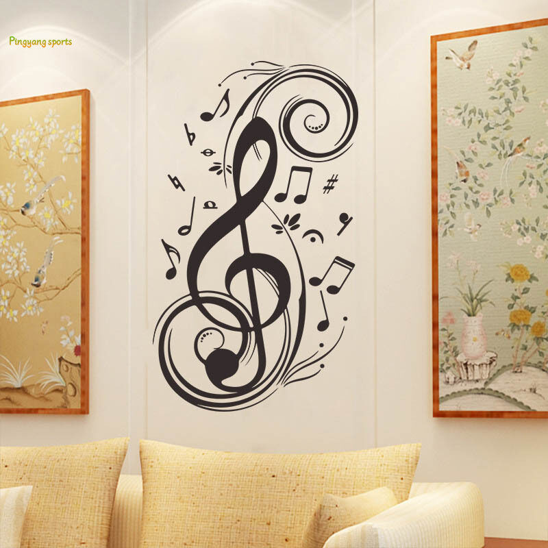 Ti-M Simple Wall Sticker Musical Note Pattern Wall Decal Home DecorMusical Note PatternSimple Wall Sticker, Wall DecalWall Decor, Home DecorSimple