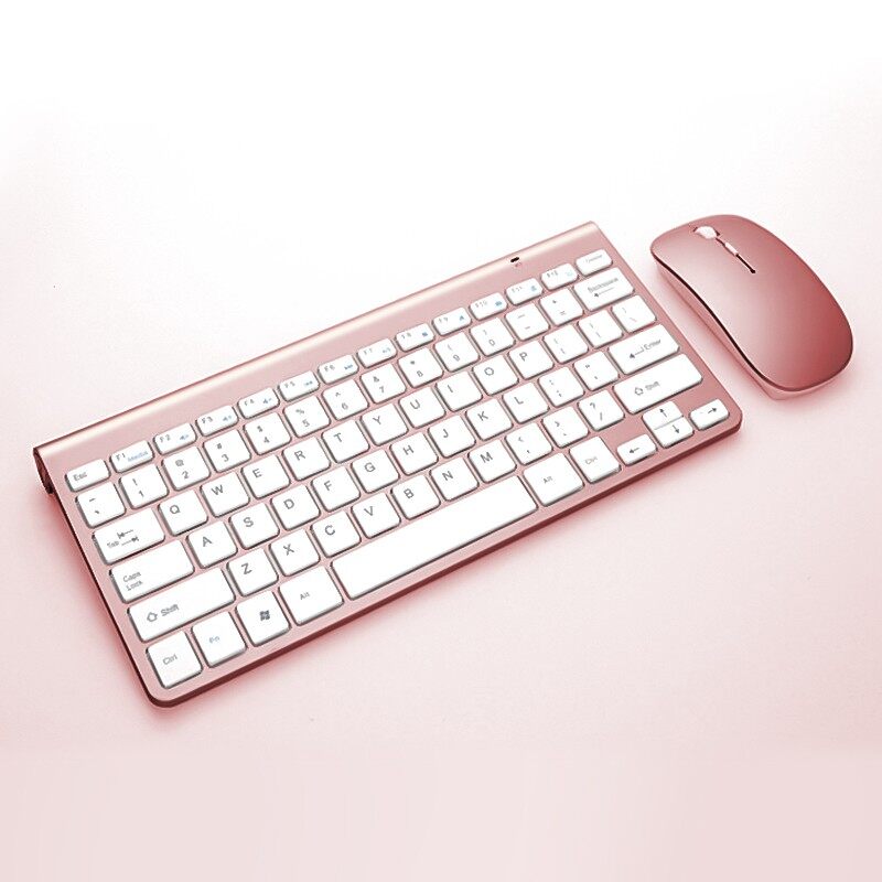 Bộ bàn phím chuột bluetooth mỏng 2.4g, đa phương tiện, không dây cho máy tính xách tay máy tính để bàn pc tv