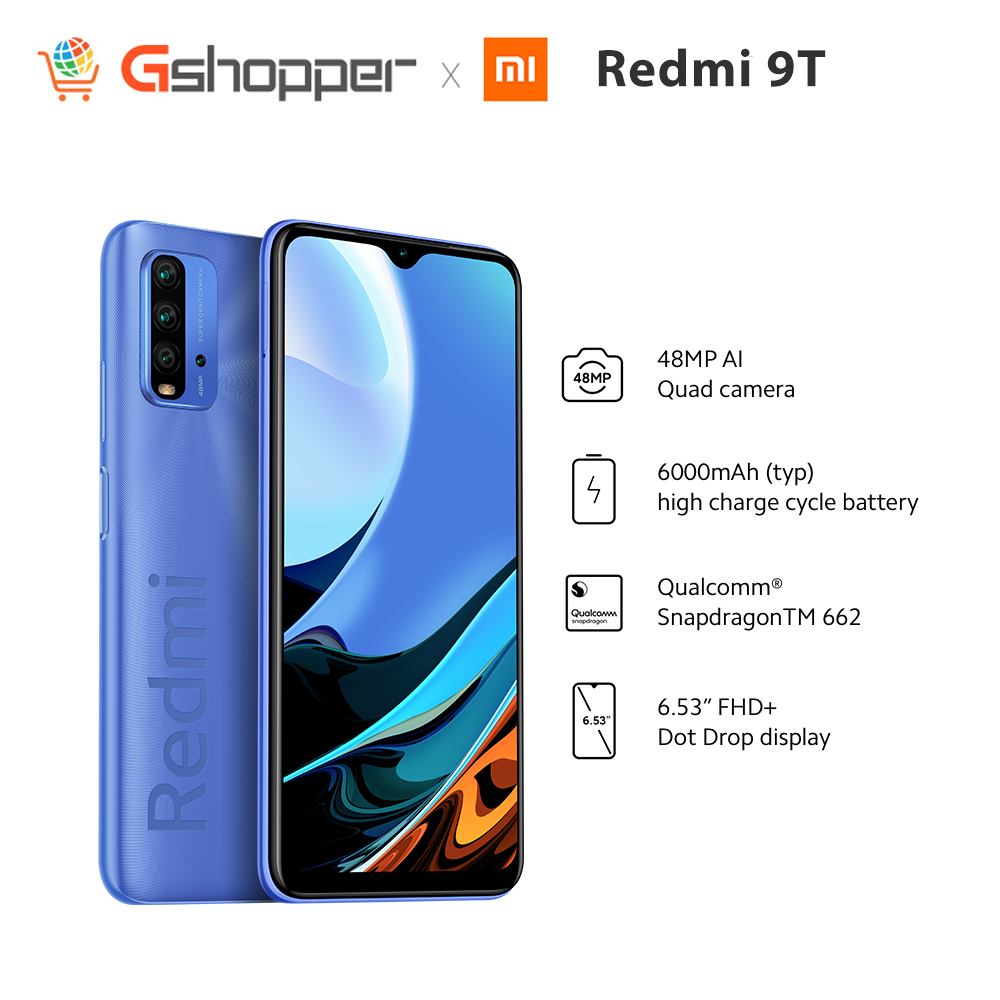 Xiaomi Redmi 9t Smartphone 4gb 128gb Lazada Singapore