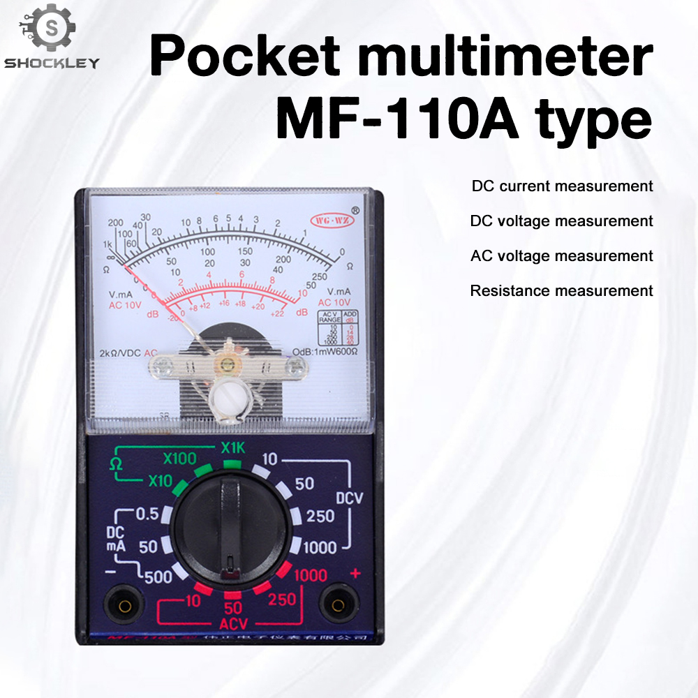 Shockley Pocket Small Mini Portable Student Household Handheld 110a Pointer Voltage Multimeter