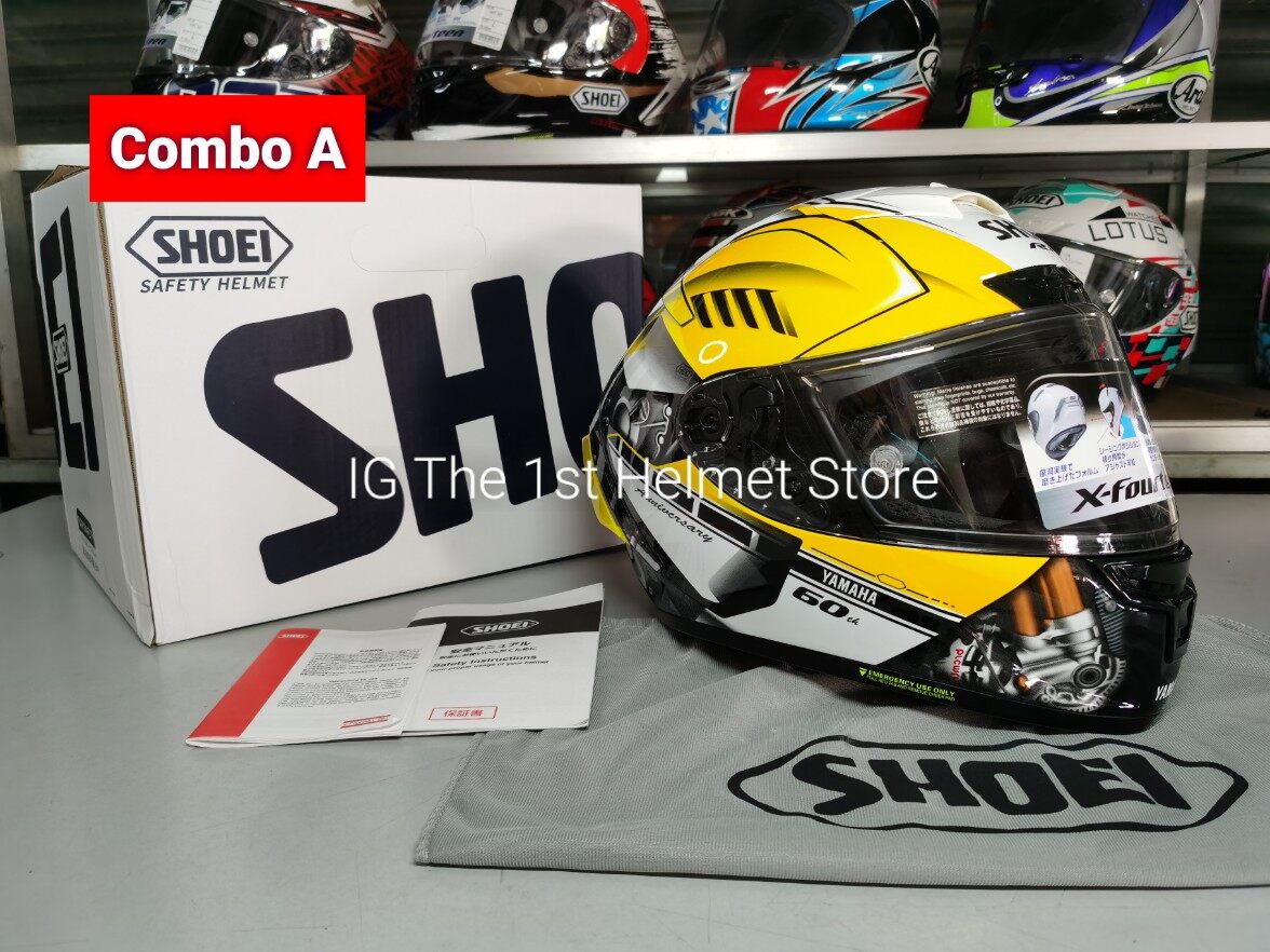 Shoei X14 Yamaha 60th Anniversary Custom Full Face Helmet Lazada