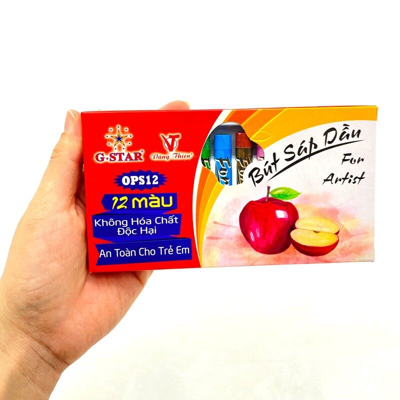 Bút sáp dầu 12 màu gstar ops12