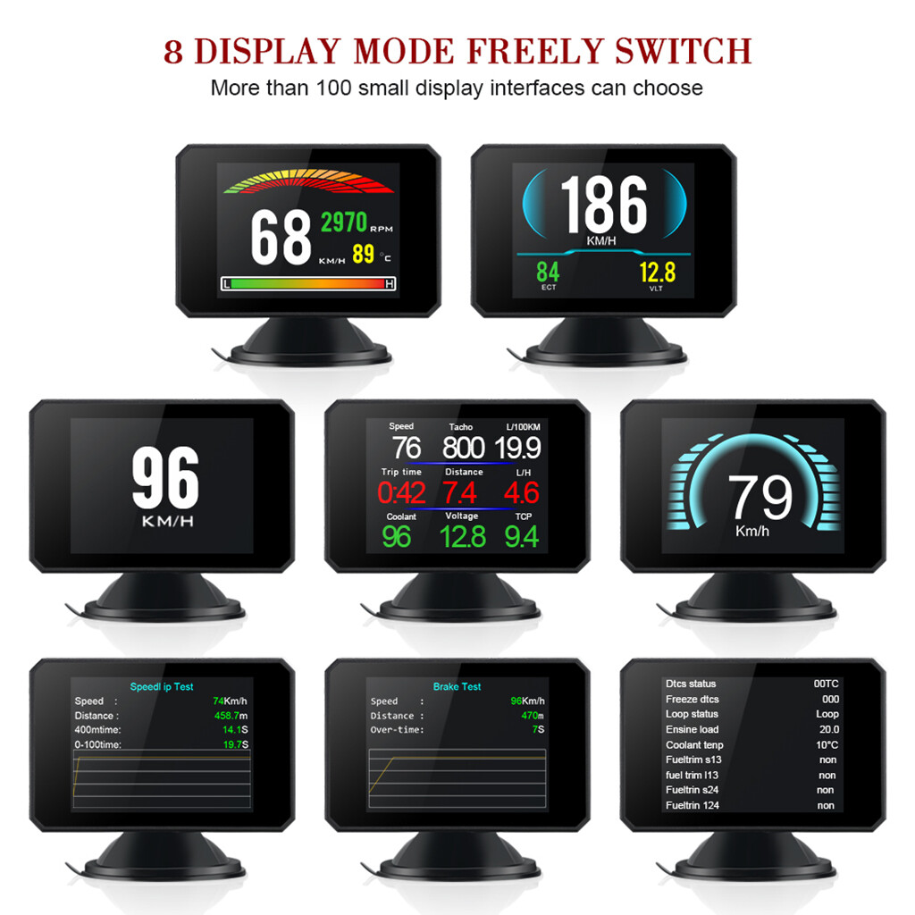 CCGOOD P16 OBD Hud Head Up Digital Car Speed On-Board Computer OBD2 Speedometer