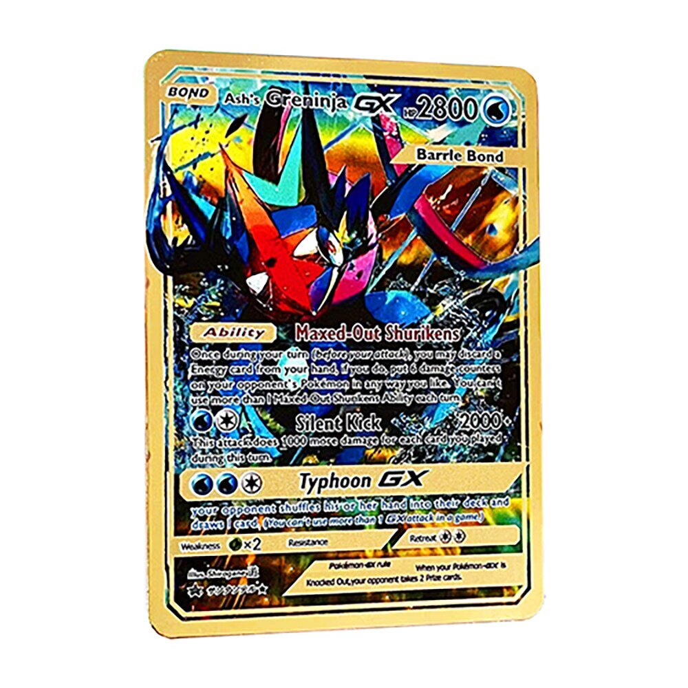 2800HP Greninja Vmax Pokemon cards English Metal Charizard Vstar limited edition children Golden Gift Set rainbow collection WZDP