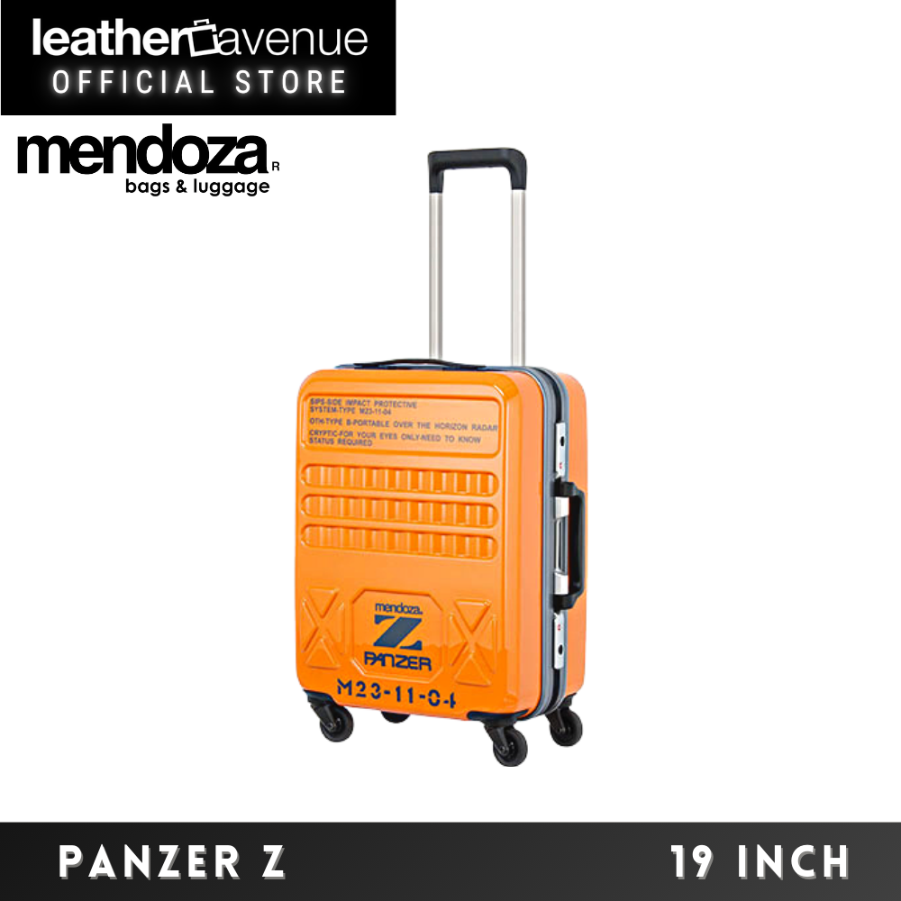 Mendoza PANZER Z 19 inches Polycarbonate Solid Hard Case Cabin Luggage Unique Hexagonal Design Large Capacity Carry On Suitcase Travel Bags Suitcase Impact Resistant Waterproof Frame Type Zip less TSA...