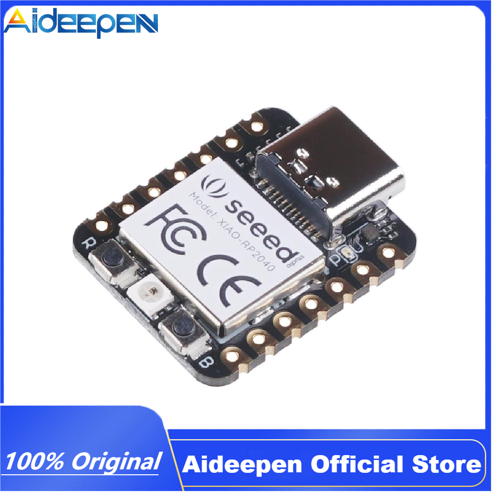 Original Aideepen Seeeduino XIAO RP2040 Microcontroller, with Dual-Core ARM Cortex M0+ Processor, for Arduino, MicroPython