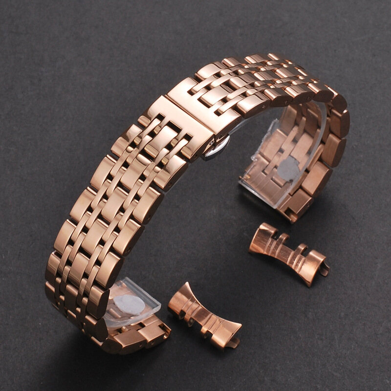 Mental Watchband Strap 12mm 14mm 16mm 18mm Solid 304L Stainless Steel Watch Strap Bracelet 19mm 21mm 20mm 22mm Wristwatch Band