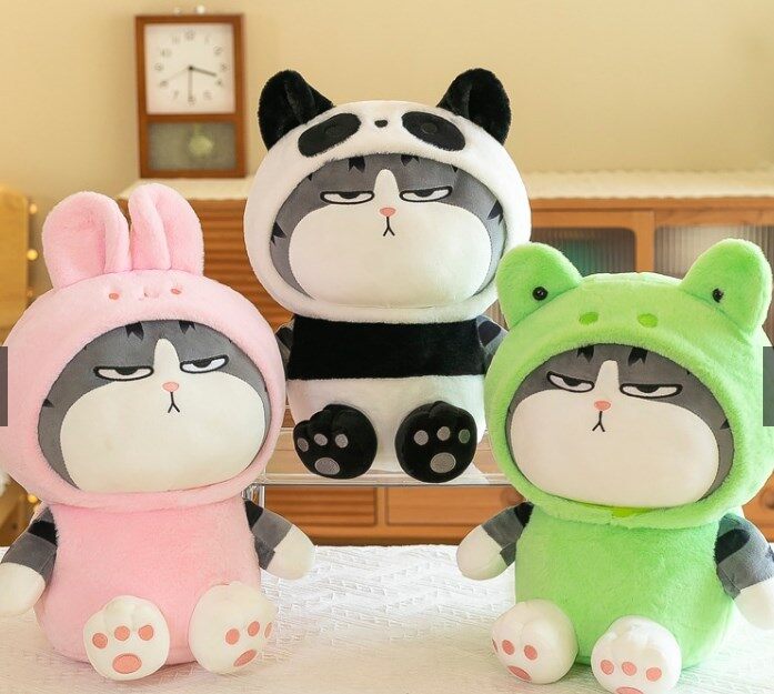 【ZNBY】Teddy Bear Cat Glaring Emperor Cat Teddy Bear Doll