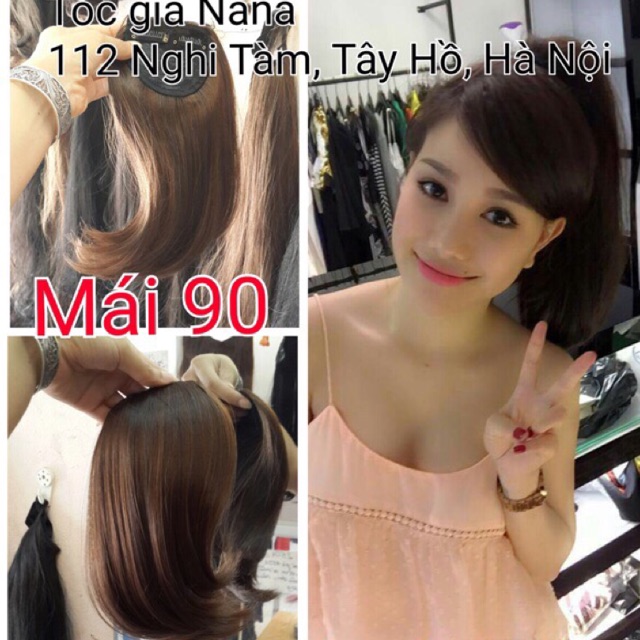 Tóc Giả Mái Dài 1 Bên Cao Cấp- Hình Thật