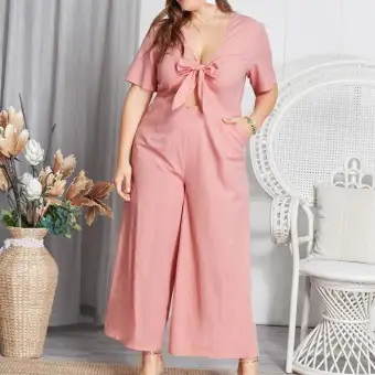 jumpsuit warna pink