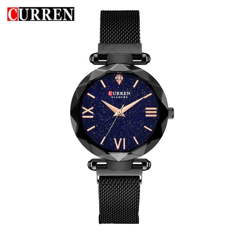 CURREN Top Mewah Merek Wanita Jam Tangan Kasual Modis Klasik Baja Wanita Jam QUARTZ Wanita Olahraga Jam Tangan Tahan Air
