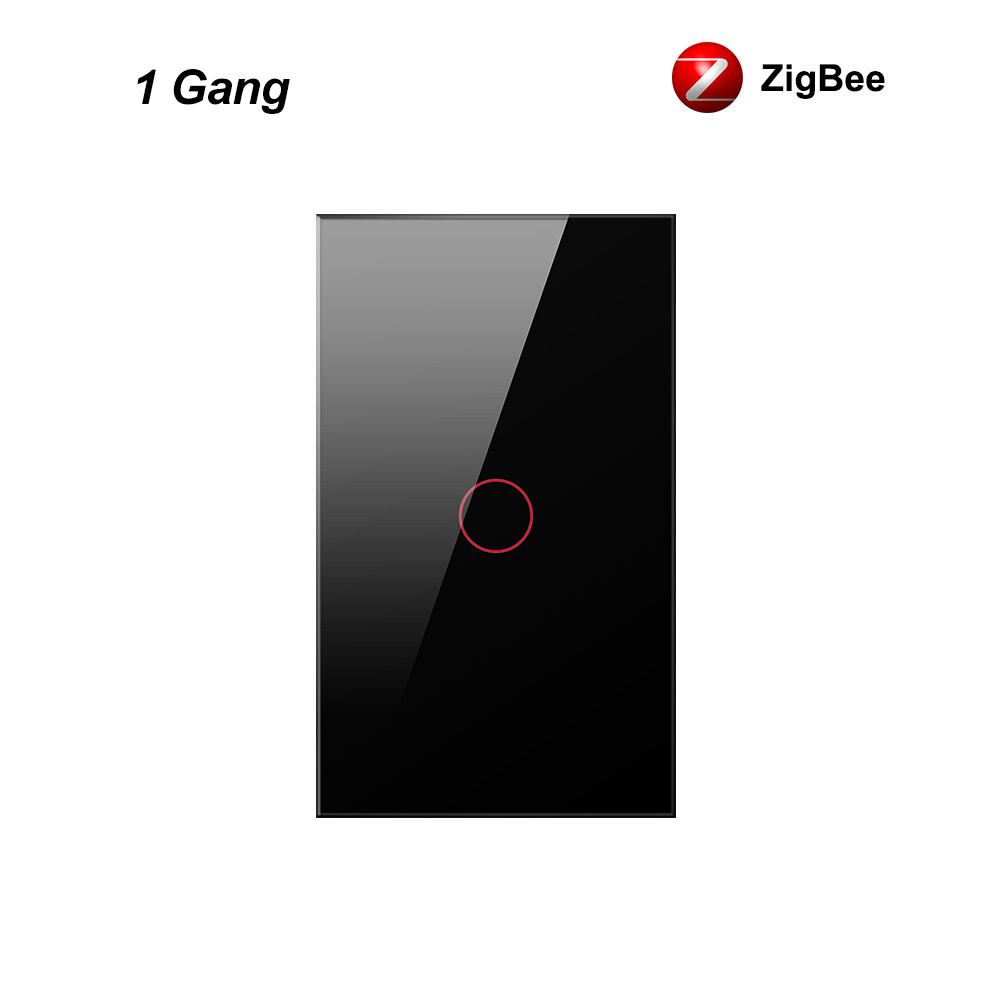 E life smart store tuya zigbee us smart switch no neutral wire required 1/2/3 gang light touch switch voice control wall light switch us standard light switch ac 100-240v smart switch use with zigbee hub