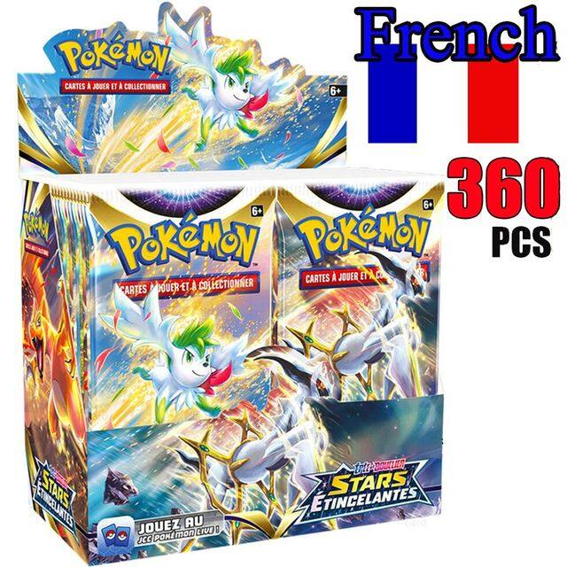 French Version Pokemon Card Booster Box Astral Radiance Collection Cards Game Carte Pokemon Francaise Brilliant Stars Metal Card