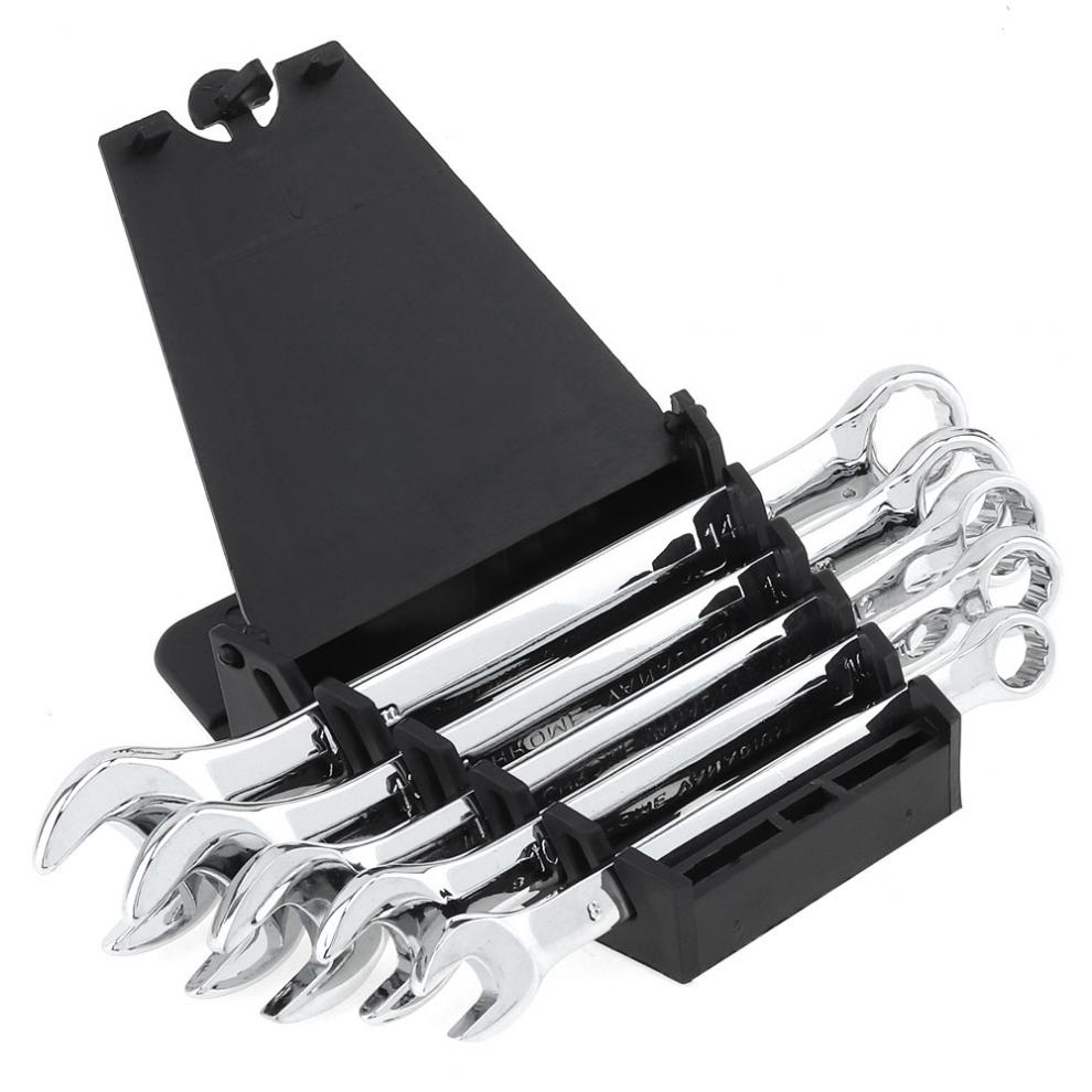 ChgImposs 5Pcs 8Mm-14Mm Kết Hợp Cờ Lê Kit, Cờ Lê Tay Cầm Bánh Cóc Hệ Mét Sử Dụng Kép