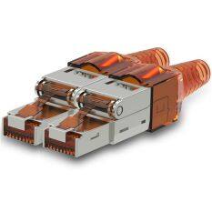 JINGRO Cat7 Đầu Nối Mạng Không Dụng Cụ Mạng Cáp Ethernet Được Bảo Vệ 8P8C STP Cho Máy Tính Đầu Nối RJ45 Đầu Nối Ethernet Đầu Cắm RJ45