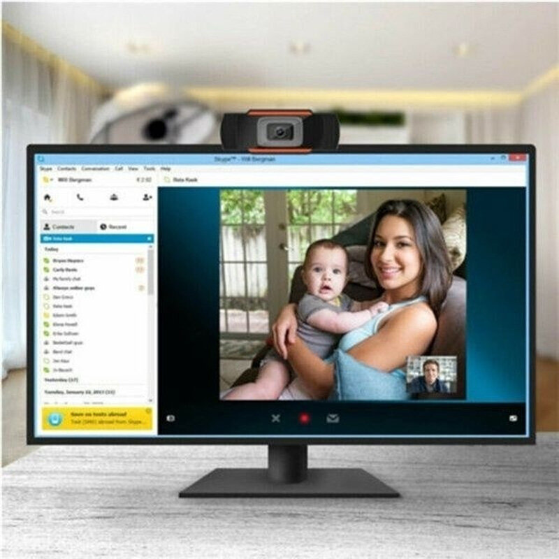 mini Built-in Mic Webcam Web Camera HD 1080P Cam Digital Video Webcamera with CMOS Image for Computer PC Desktop Laptop Portable