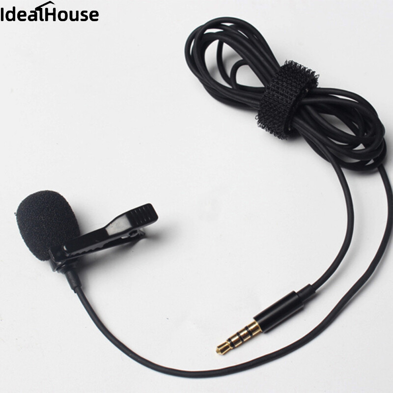 IDealHouse【ready stock】3.5mm Clip On Mini Lapel Lavalier Microphone