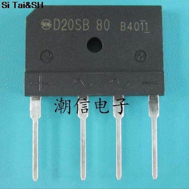 2pcs d20sb80 = d20xb80 20a 800v induction cooker rectifier bridge new original