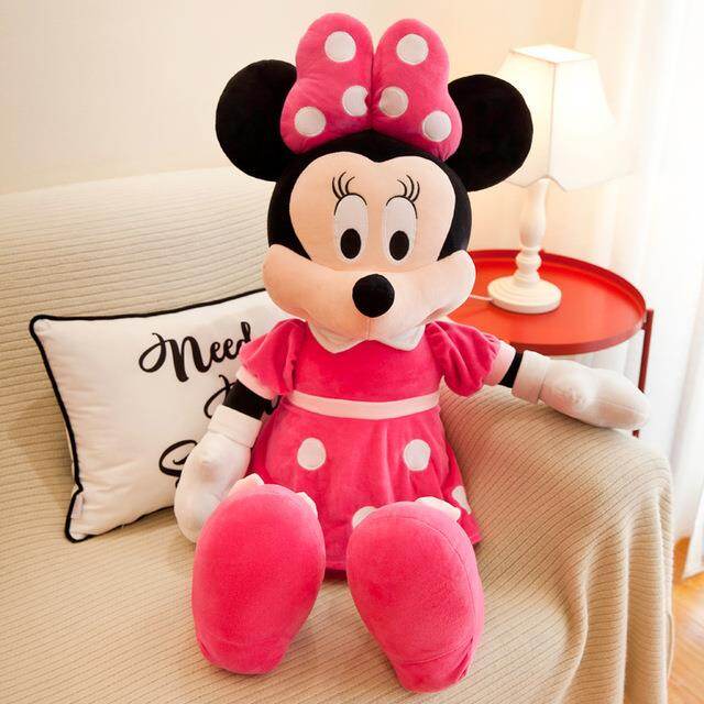 35-75cm Stuffed Mickey Minnie Mouse Plush Toy Soft Goofy Pluto Donald Duck Mickey Minnie Dolls Birthday Wedding Gifts for Kids