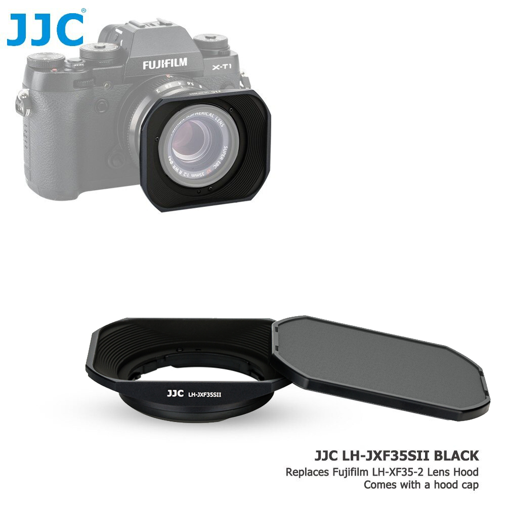 JJC LH-XF35-2 Metal Square Lens Hood Sun Shade for Fuji Fujinon XF