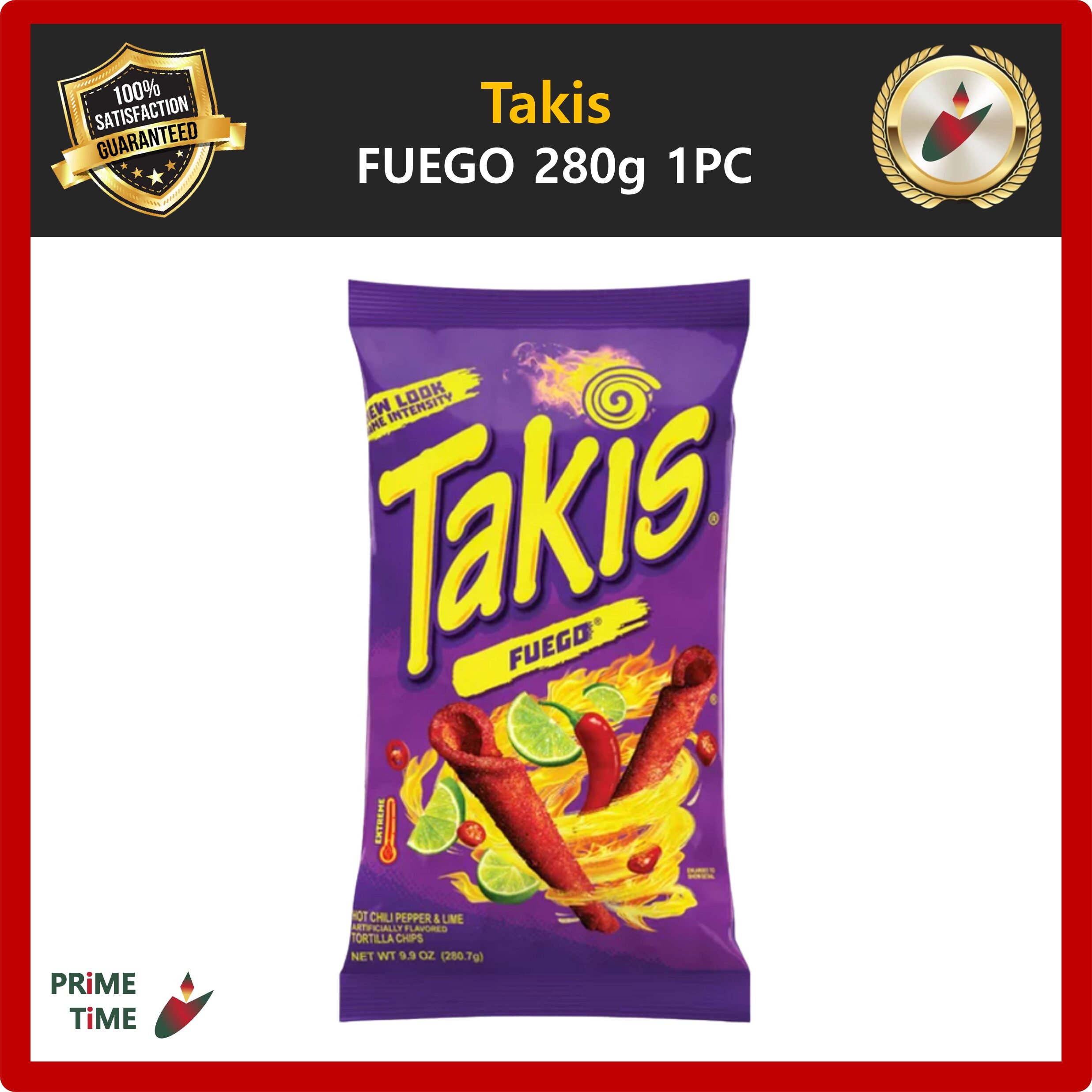 Takis Fuego, Crunchy Fajitas, Blue Heat, Nitro, Guacamole, and Stix Variety  Pack - 6 Bags of Takis Chips