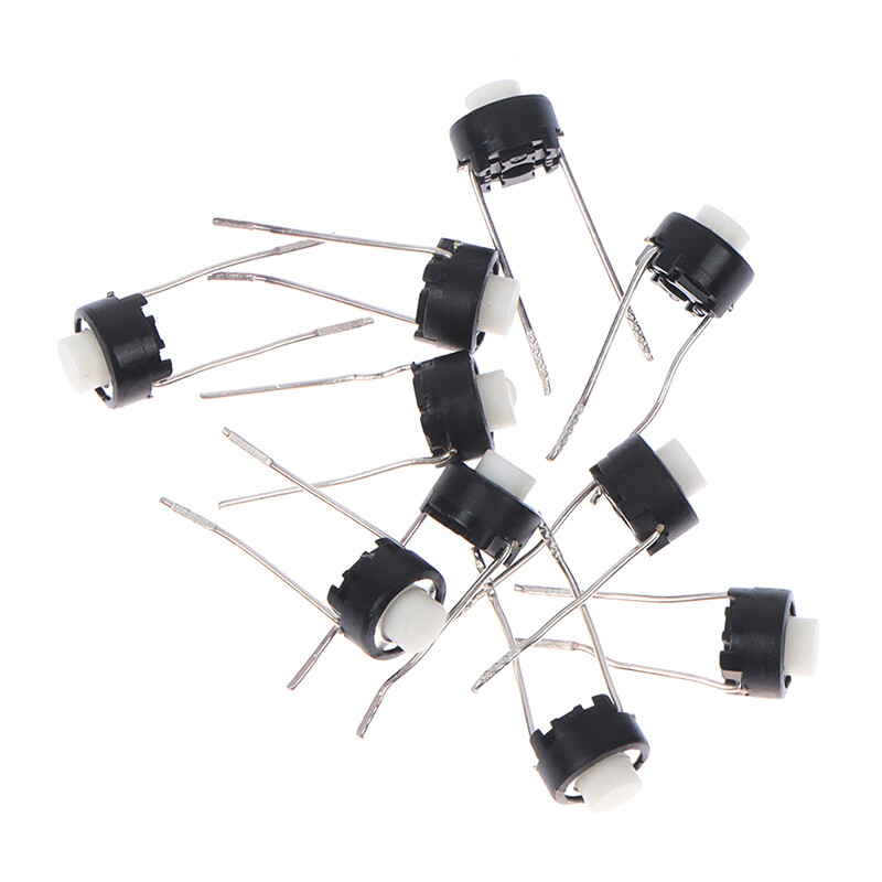 [Fannies] 10pcs 6*6*5mm Touch switch button DIP Tactile Tact Push Button Micro Switch