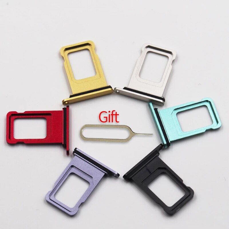 For 11 Single/Dual Metal Plastic Nano Sim Card Tray Slot Holder+ Pin