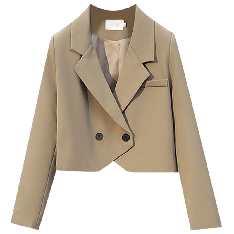 CHICCHIC Women's Blazer with Lining and Shoulder Pads Summer Lightweight Jacket
