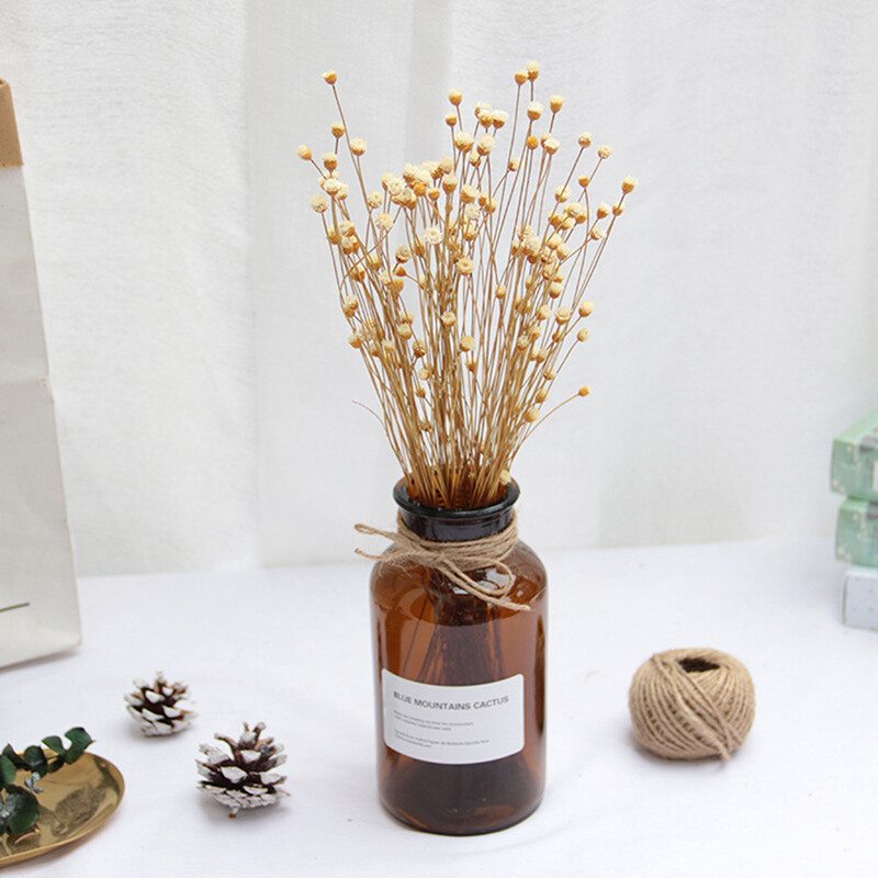 Civilian 50pcs Real Happy Flower Small Natural Dried Flowers Bouquet Dry Flowers decorate