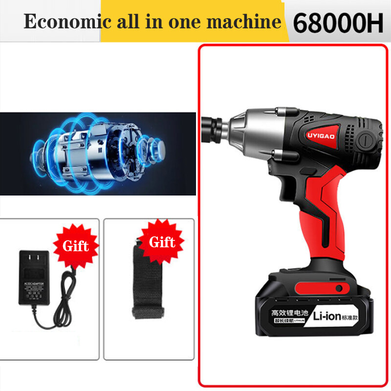 Electric Wrench Rechargeable Wrench High Torque Impact Car Corner Hand Frame Work Woodworking Socket