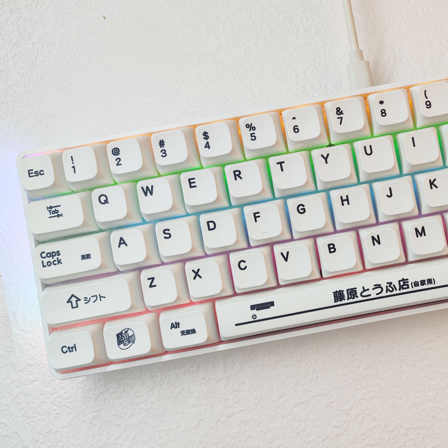 Ae86 Keycaps PBT dye-sub Cherry độ cao độ nghiêng nút bàn phím ban đầu D Keycap Tương thích với Cherry Gateron công tắc MX Bàn phím cơ