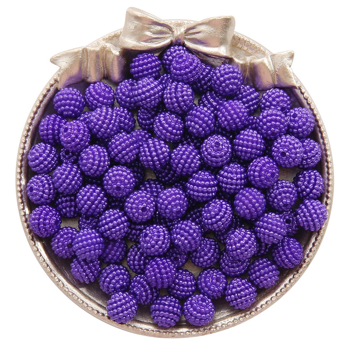 50Pcs 10mm ABS Imitation Pearl Bayberry Beads Round Loose Spacer Beads For Jewelry Making DIY Bracelet Necklace Accessories