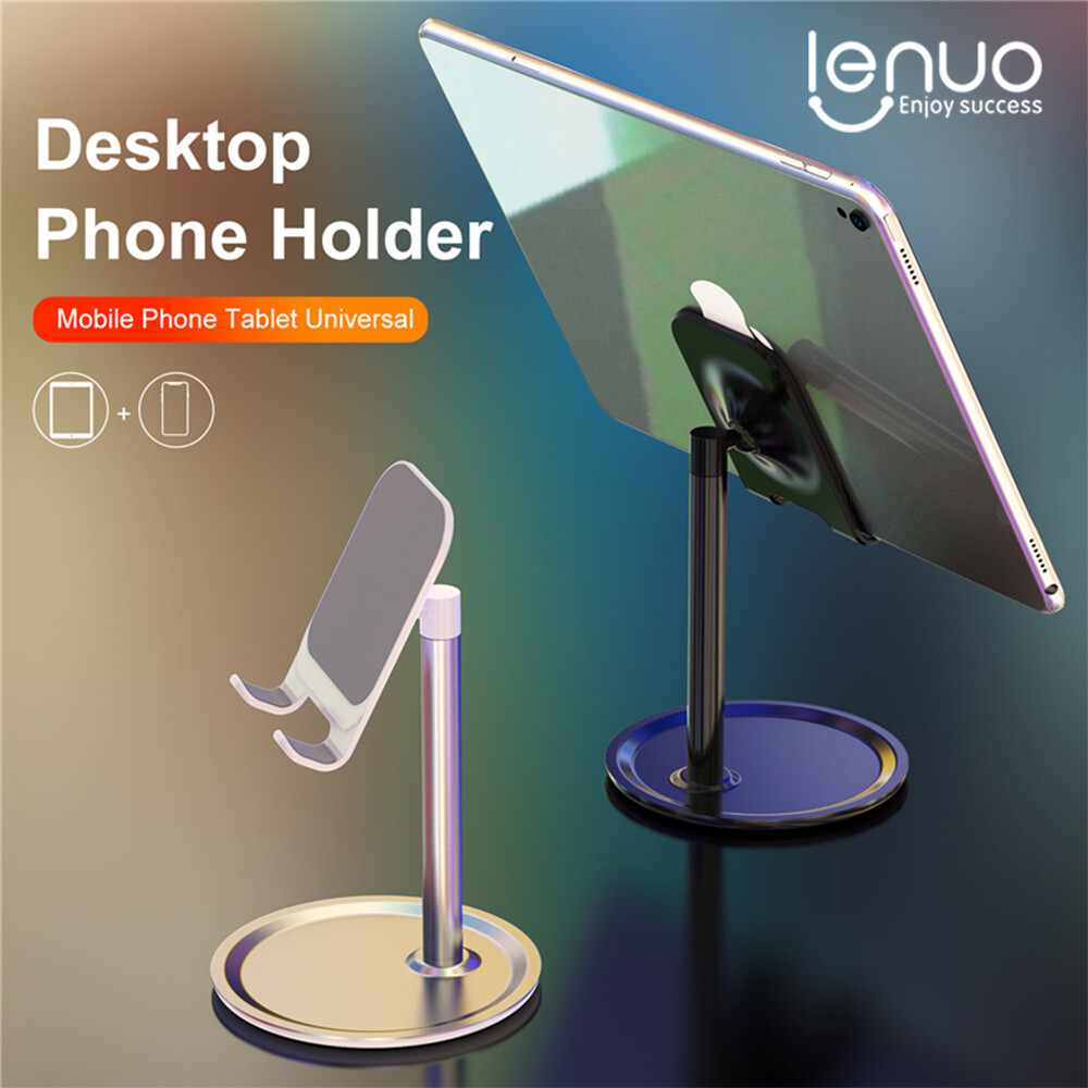 Lenuo Universal Mobile Phone Holder For Phone / Tablet Adjustable Desktop Phone Stand Bracket Smartphone Stander